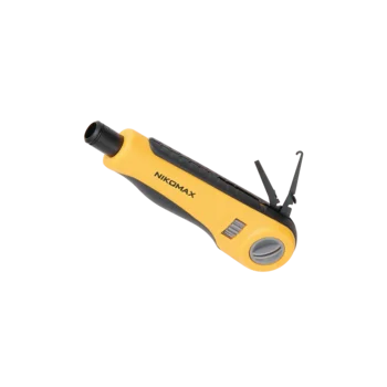 Инструмент NIKOMAX для заделки витой пары, ударного типа, 2 уровня регулировки силы удара, крепление Twist-Lock, нож для кроссов типа 110 в комплекте