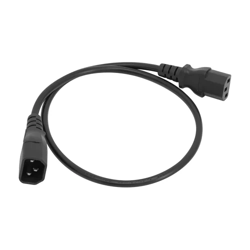 Кабель питания IEC320-C14/IEC320-C13, 220B, 10А, 0.6 м