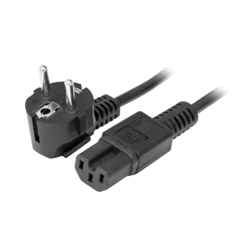 Кабель питания EU-Schuko/IEC320-C15, 220B, 10А, 1.8м
