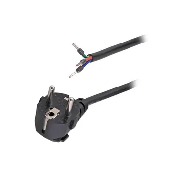 Кабель питания EU-Schuko/Open End, 220B, 10А, 1.8м