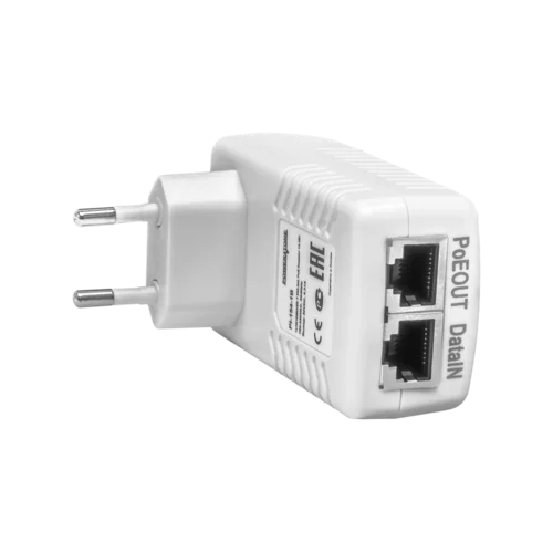 PoE инжектор неуправляемый PI-154-1B, 1x10/100BASE-T 802.3af, PoE бюджет 15.4Вт