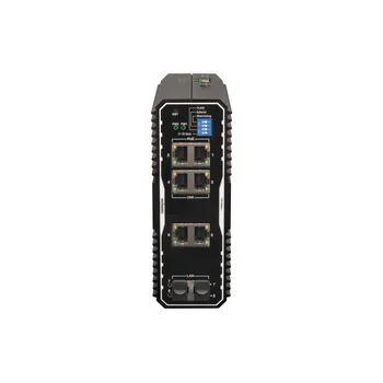 Неуправляемый промышленный 4 портовый PoE коммутатор POWERTONE PUS-TS04GL-i