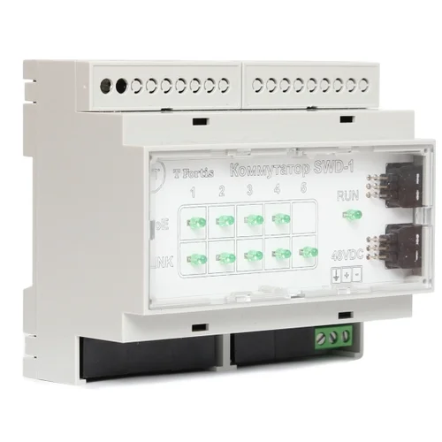 Блок питания TFortis PWR-48D для коммутатора SWD-1 с креплением на DIN-рейку