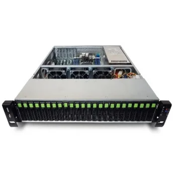 Серверная платформа Rikor 2U RP6224-AB25-800HS, до двух процессоров Intel Xeon Scalable, DDR4, 24x2.5" HDD, 2x1000Base-T, резервируемый БП