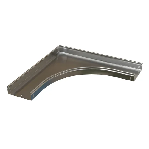 Угол 90° горизонтальный плавный 200x50 R100-0,8 мм