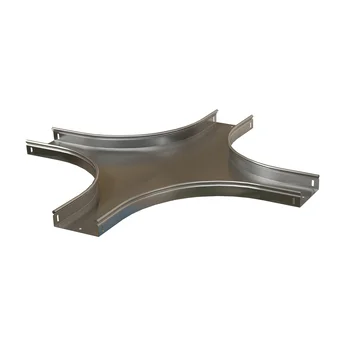 Ответвитель X-образный горизонтальный плавный 50x50 R100-0,8 мм