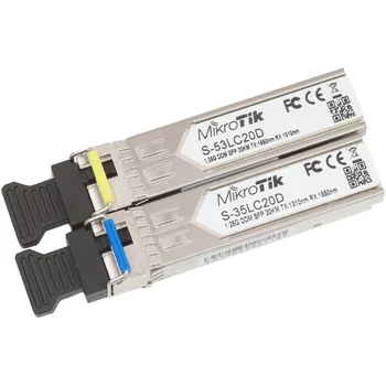 Модуль Mikrotik SFP оптический, 1.25G, 20км, 1310/1550нм + 1.25G, 20км, 1550/1310нм