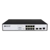 Управляемый PoE коммутатор уровня 2 BDCOM S2510-P, 8x 10/100/1000Base-T, 2x 100/1000BASE-X (SFP), PoE 802.3af/at до 130W, 220VAC