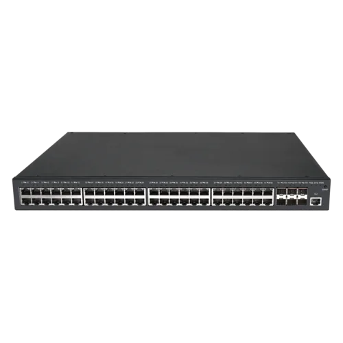 Управляемый PoE коммутатор уровня 3 BDCOM S2900-48P6X-370, 48x 10/100/1000Base-T PoE 802.3af/at до 370W, 6x 1/10GE SFP+, ~220V AC
