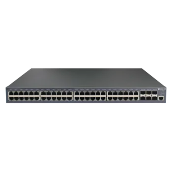 Управляемый коммутатор уровня 3 BDCOM S3900-48T6X, 48x 10/100/1000Base-T, 6x 1/10GE SFP+, Hot Swap БП 1+1, в комплекте 1x PSU ~220VAC