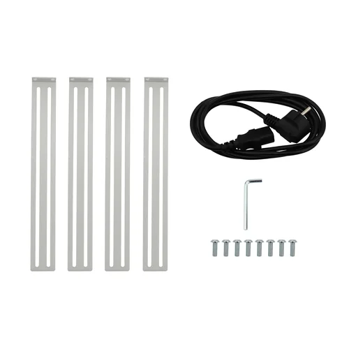 Модуль вентиляторный 19" 1U, 4 вентилятора, регулируемая глубина 345-810 мм с контроллером температуры, RAL7035