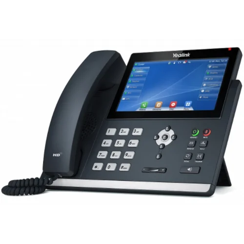 IP-телефон SIP-T48U, цветной сенсорный экран, 2 порта USB, 16 аккаунтов, BLF, PoE, GigE, без БП