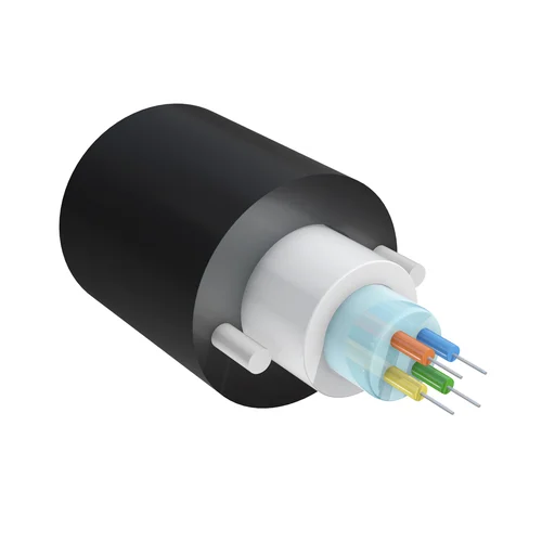 Кабель оптический самонесущий диэлектрический, 4 волокна, 1.0кН, 5.0мм, катушка 2км.