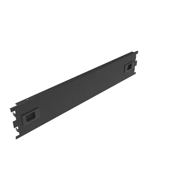 Заглушка 2U в телекоммуникационный шкаф 19", пластиковая защелка, монтаж без инструментов