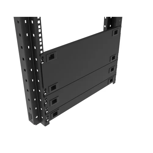Заглушка 4U в телекоммуникационный шкаф 19", пластиковая защелка, монтаж без инструментов