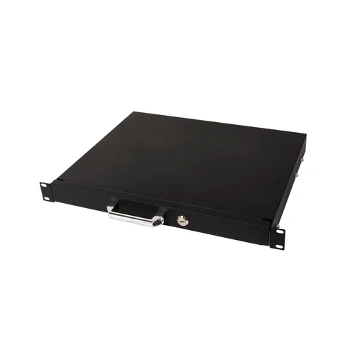 Выдвижной ящик для документов глубиной 355мм, высота 1U, цвет-черный (SNR-CASE-355-1U-B)