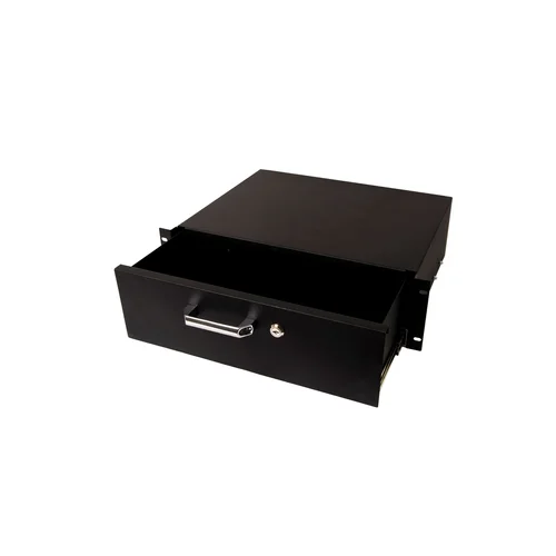 Выдвижной ящик для документов глубиной 355мм, высота 3U, цвет-черный (SNR-CASE-355-3U-B)