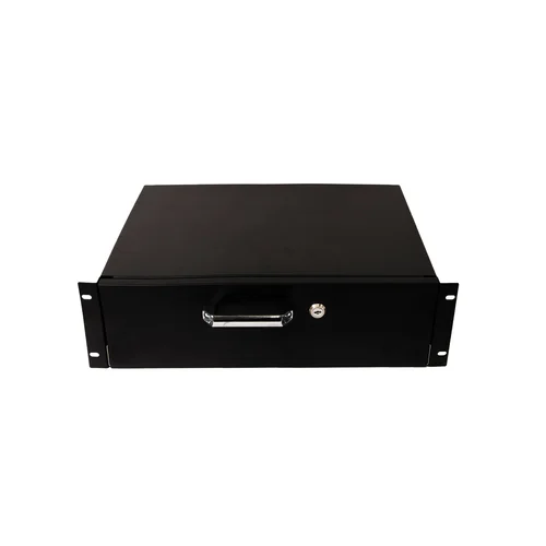 Выдвижной ящик для документов глубиной 355мм, высота 3U, цвет-черный (SNR-CASE-355-3U-B)