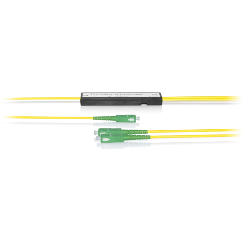 Делитель оптический корпусный трехоконный 1х2 SC/APC