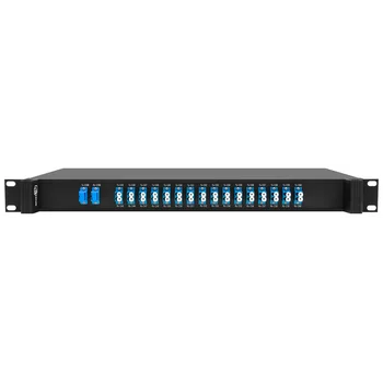 Мультиплексор DWDM двухволоконный 16-канальный, каналы 45-60, 1U 19"