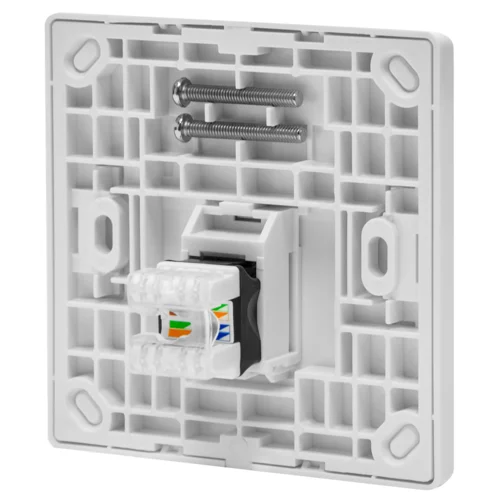 Абонентская розетка SNR, встраиваемая, под модули Keystone, 1 порт
