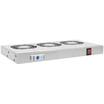 Модуль вентиляторный 19", 3 вентилятора, регулируемая глубина 230-415мм, с термостатом