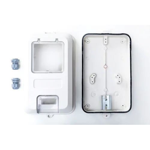 Стеклопластиковый шкаф навесной с монтажной панелью, 180х280х100мм, IP54