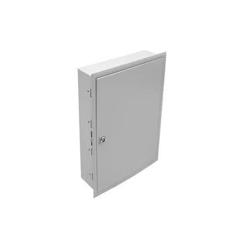 Универсальный настенный шкаф, встраиваемый, 19" крепление 2U, монтажная площадка, 4 рейки DIN 35 (54 места)