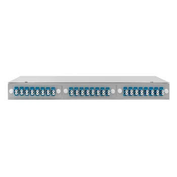 Кросс оптический 19" (ШКОС) укомплектованный на 48 LC портов (комплект с розетками)