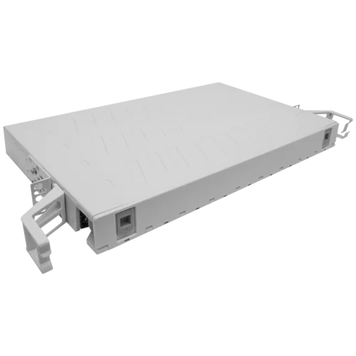 Кросс оптический 19" (ШКОС) на 24 порта SC, пластиковый выдвижной, 1U