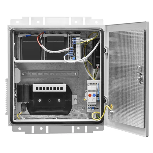 Настенный термошкаф 400x400x250 мм, IP54, с ИБП