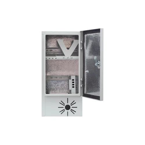 Шкаф уличный серии Real1, 522х252х310, RAL7035, с утеплителем