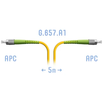 Патчкорд оптический FC/APC SM G.657.A1 5 метров