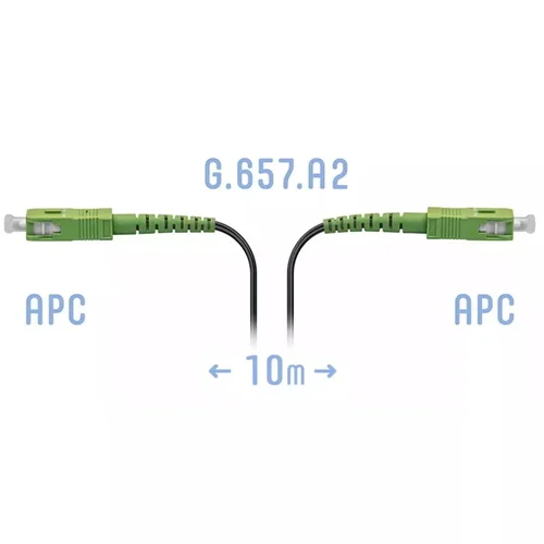 Патчкорд оптический FTTH SC/APC, кабель 604-04-01, 10 метров