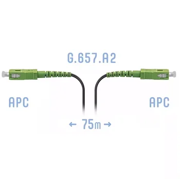 Патчкорд оптический FTTH SC/APC, кабель 604-04-01, 75 метров