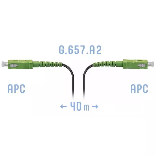 Патчкорд оптический FTTH SC/APC, кабель 604-05-01, 40 метров