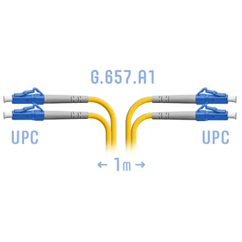 Патчкорд оптический LC/UPC SM G.657.A1 Duplex 1 метр