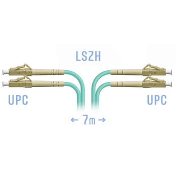 Патчкорд оптический LC/UPC MM Duplex 7 метров