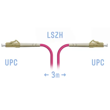 Патчкорд оптический LC/UPC-LC/UPC MM (OM4) 3 метра