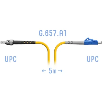 Патчкорд оптический LC/UPC-ST/UPC SM G.657.A1 5 метров