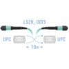 Патчкорд оптический MPO/UPC FF MM, 10 метров (Cross)