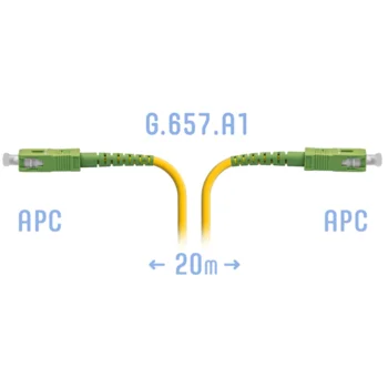 Патчкорд оптический SC/APC SM G.657.A1 20 метров