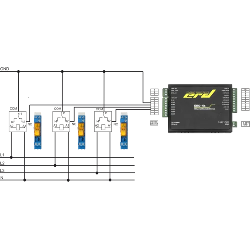 Датчик напряжения на DIN рейку с дискретным выходом "Phase Detector-DIN"