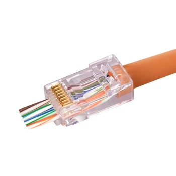Коннектор сквозной RJ-45 UTP5e (100шт)