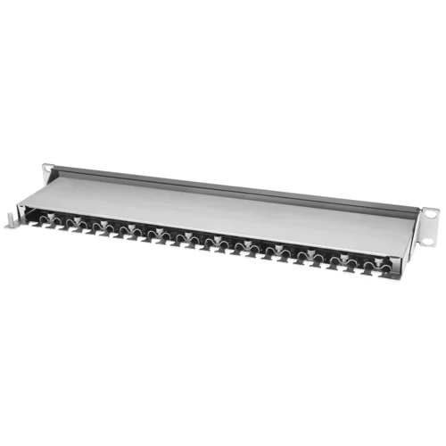 Коммутационная панель SNR, 19" экранированная, 1U, 24 порта, cat.6, горизонтальная заделка