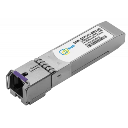 Модуль SFP WDM, дальность до 20км (12dB), 1550нм, 100Mb