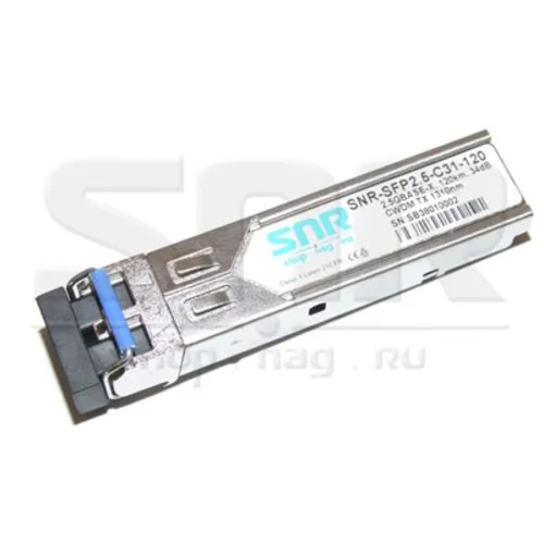 Модуль SFP 2.5G CWDM оптический, дальность до 80км (28dB), 1590нм