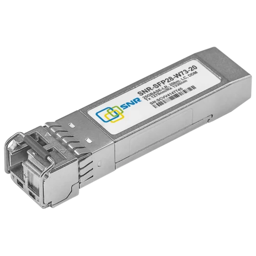 Модуль SFP28 WDM, 25GBASE, разъем LC, дальность до 20км, 1270нм