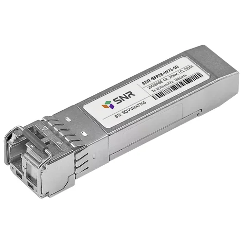 Модуль SFP28 WDM, 25GBASE, разъем LC, дальность до 20км, 1270нм