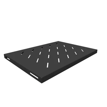 Полка стационарная для шкафов глубиной 600мм, (глубина полки 350мм) распределенная нагрузка 20кг, цвет-черный (SNR-SHELF-06035-20B)